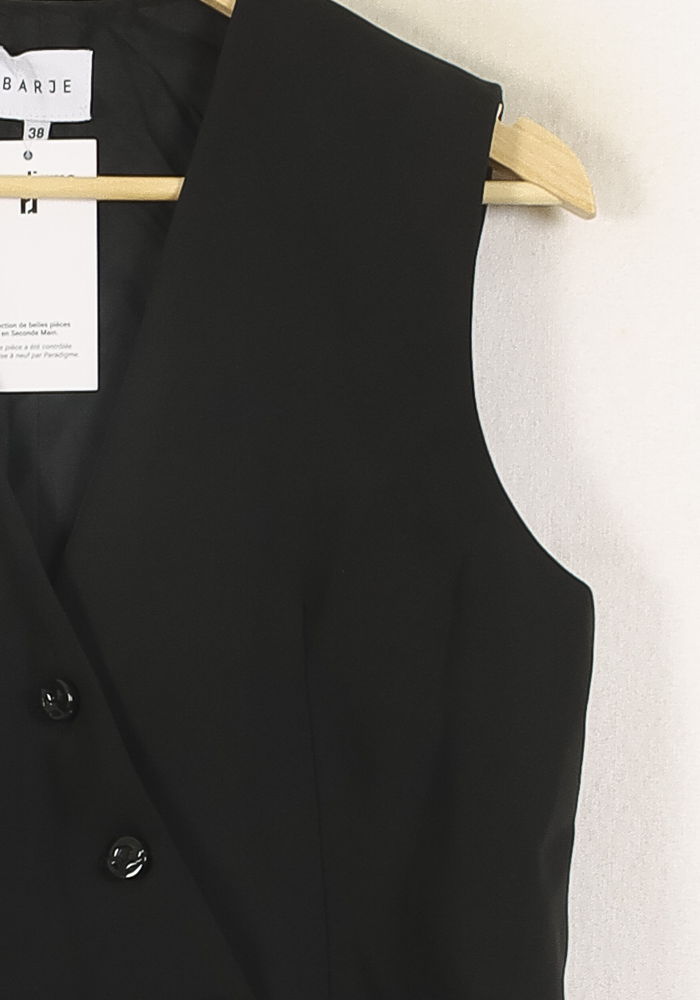 Gilet Noir - Taille M/38 de la marque Barje | PARAD71549 - Vendu par Paradigme - Image 3