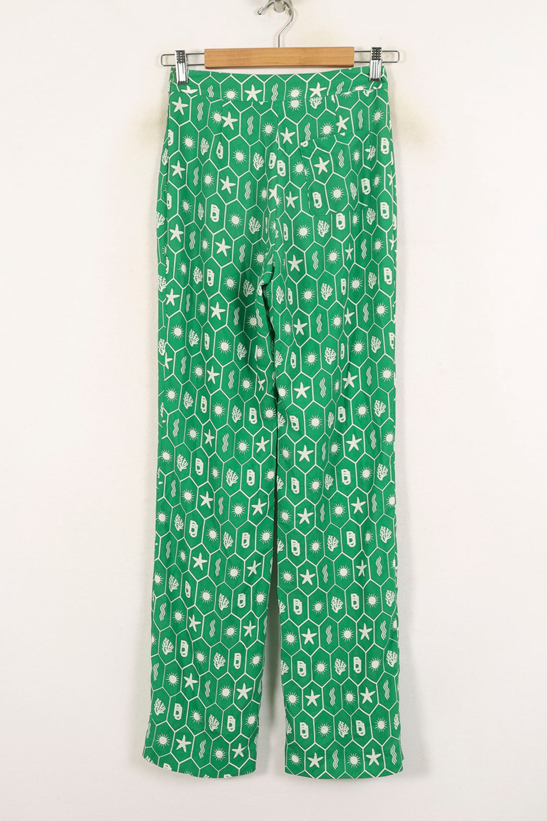 Pantalon Large Vert et Blanc - Taille S/36 de la marque Barje | PARAD71551 - Vendu par Paradigme - Image 4