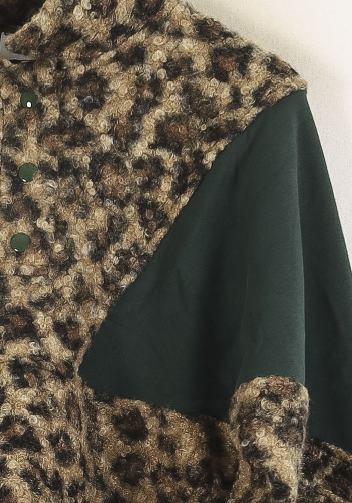 Blouson Léopard et Vert - Taille S/36 de la marque Barje | PARAD71552 - Vendu par Paradigme - Image 3