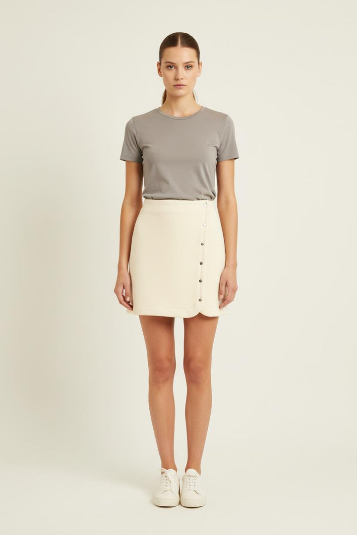 Jupe Portefeuille Beige - Taille S/36 de la marque Barje | PARAD71554 - Vendu par Paradigme - Image 1