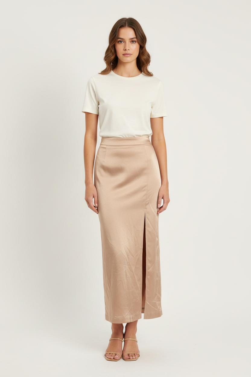 Jupe Longue Beige - Taille S/36 de la marque Barje | PARAD71555 - Vendu par Paradigme - Image 1