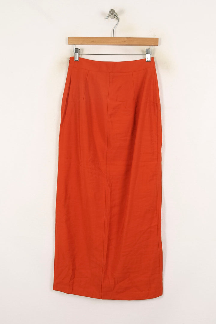 Jupe Longue Orange - Taille S/36 de la marque Barje | PARAD71558 - Vendu par Paradigme - Image 4