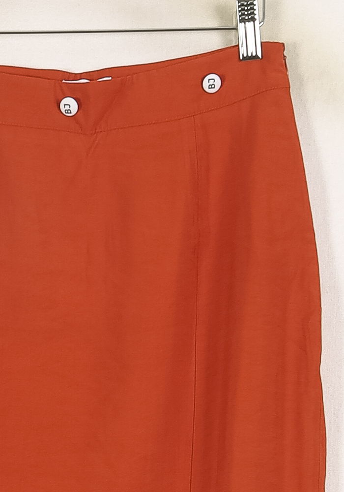 Jupe Longue Orange - Taille S/36 de la marque Barje | PARAD71558 - Vendu par Paradigme - Image 3
