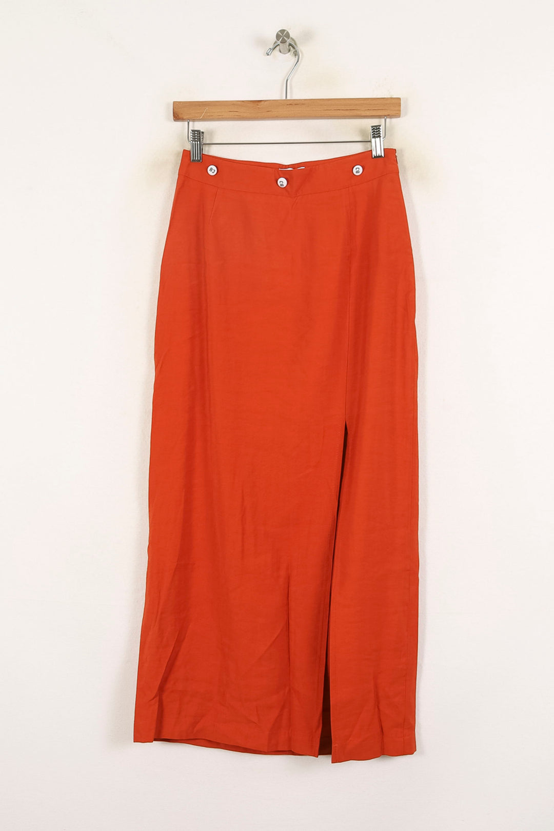 Jupe Longue Orange - Taille S/36 de la marque Barje | PARAD71558 - Vendu par Paradigme - Image 2