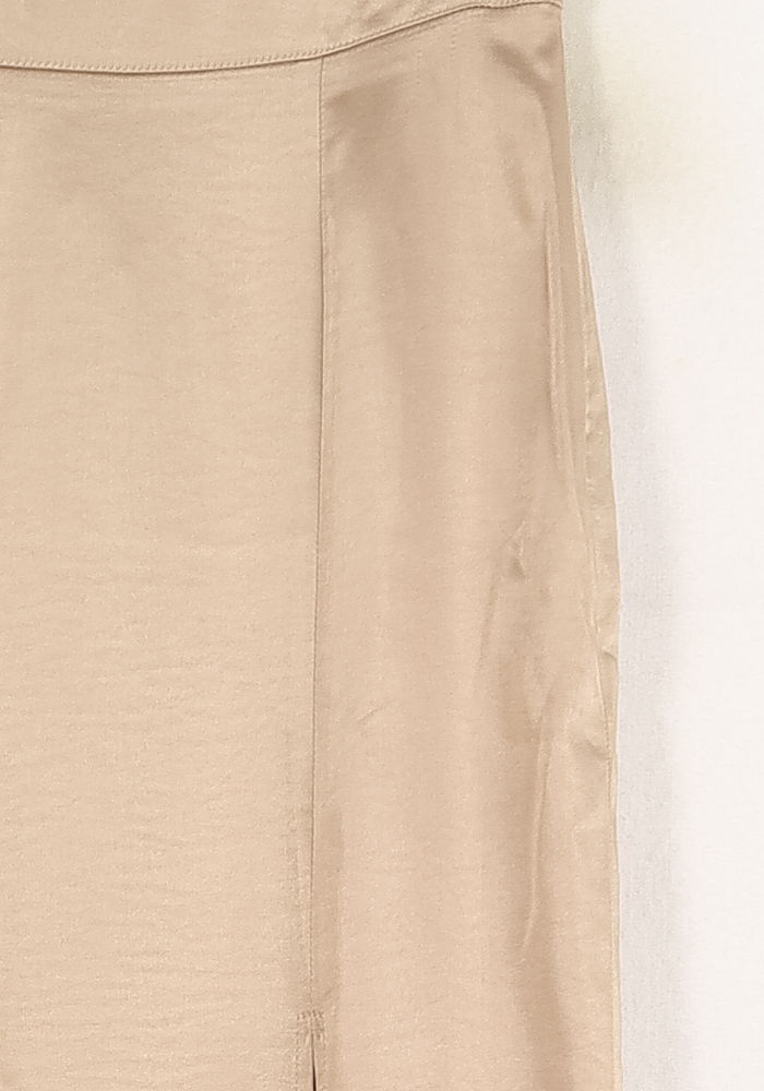 Jupe Satinée Beige - Taille M/38 de la marque Barje | PARAD71569 - Vendu par Paradigme - Image 3