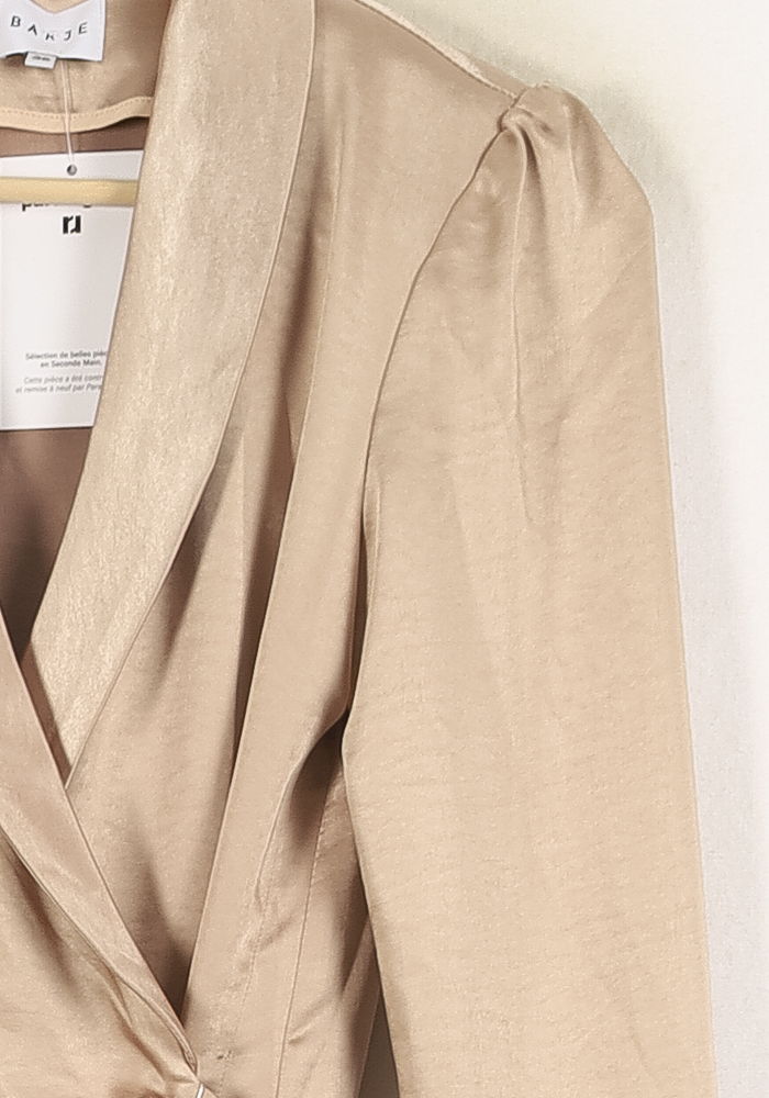 Veste Cache-cœur Beige - Taille S/36 de la marque Barje | PARAD71571 - Vendu par Paradigme - Image 3
