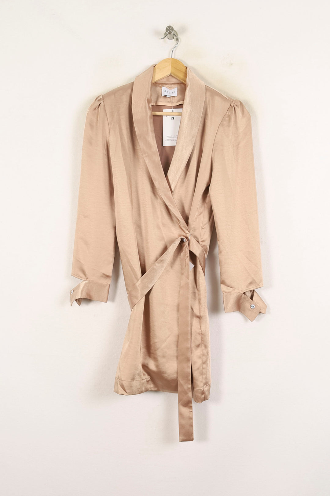 Veste Cache-cœur Beige - Taille S/36 de la marque Barje | PARAD71571 - Vendu par Paradigme - Image 2