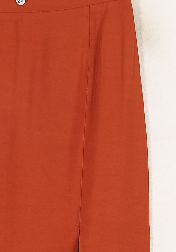 Jupe Longue Orange - Taille M/38 de la marque Barje | PARAD71572 - Vendu par Paradigme - Image 3