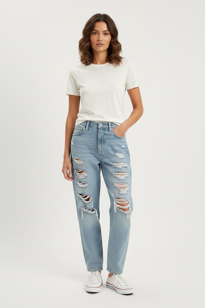 Jean Déchiré Bleu - Taille M/38 de la marque Levi's | PARAD71582 - Vendu par Paradigme - Image 1