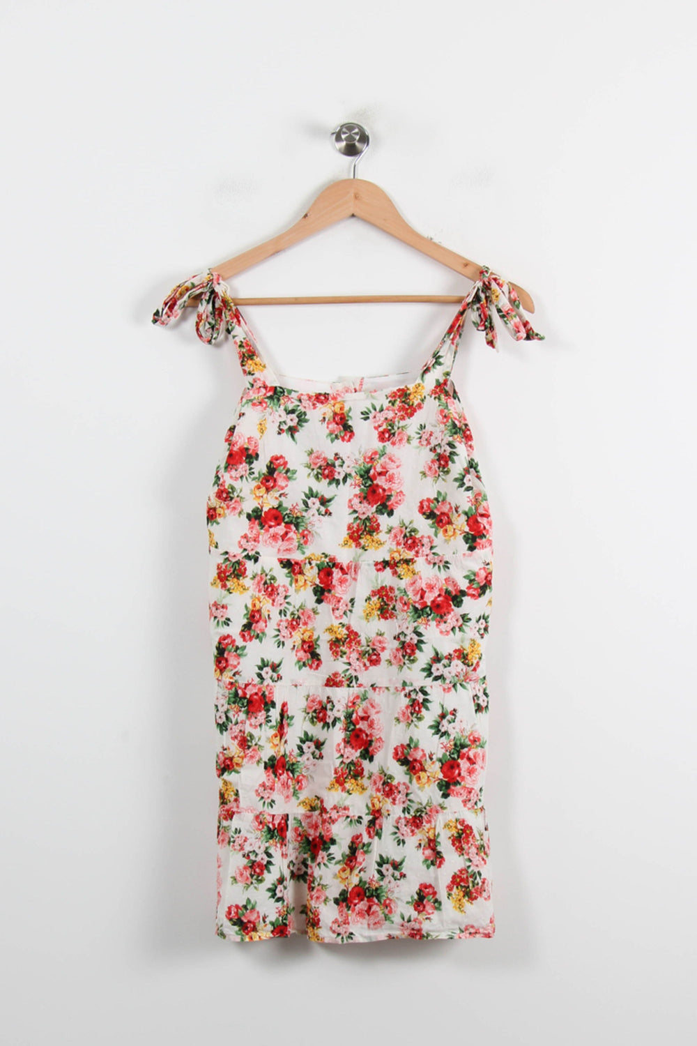 Robe Courte Blanche et Fleurie - Taille XS/34 de la marque Sézane | PARAD71586 - Vendu par Paradigme - Image 2
