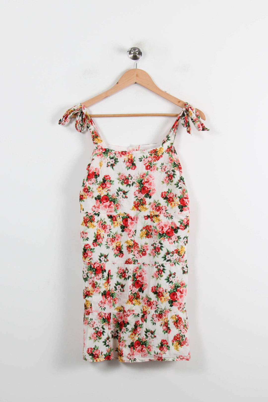 Robe Courte Blanche et Fleurie - Taille XS/34 de la marque Sézane | PARAD71586 - Vendu par Paradigme - Image 2