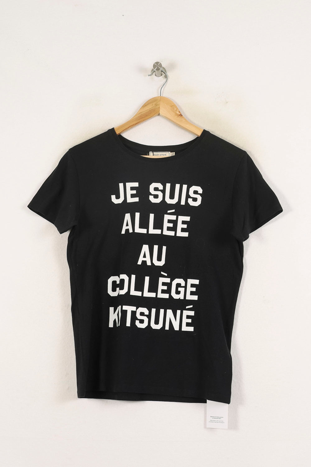 Tee-shirt Noir - Taille S/36 de la marque Maison Kitsuné | PARAD71589 - Vendu par Paradigme - Image 2
