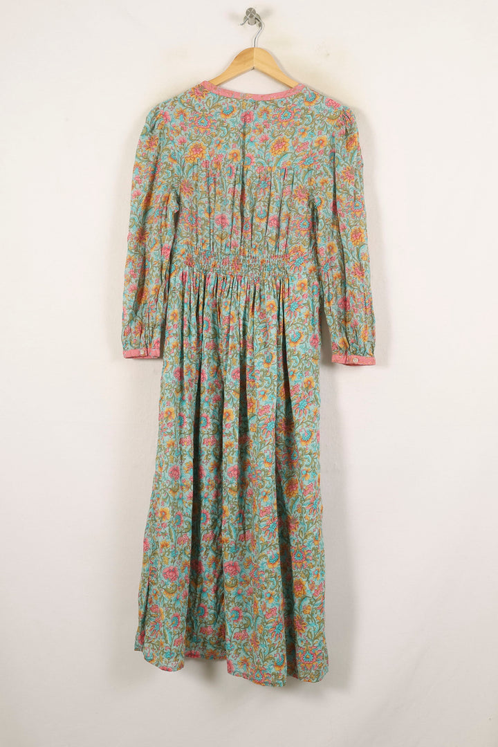 Robe Longue Verte et Rose - Taille S/36 de la marque Louise Misha | PARAD71596 - Vendu par Paradigme - Image 4