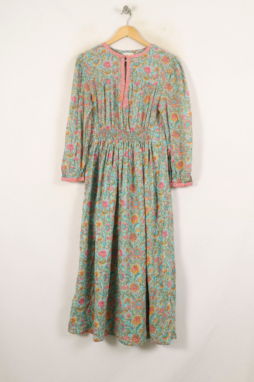 Robe Longue Verte et Rose - Taille S/36 de la marque Louise Misha | PARAD71596 - Vendu par Paradigme - Image 2