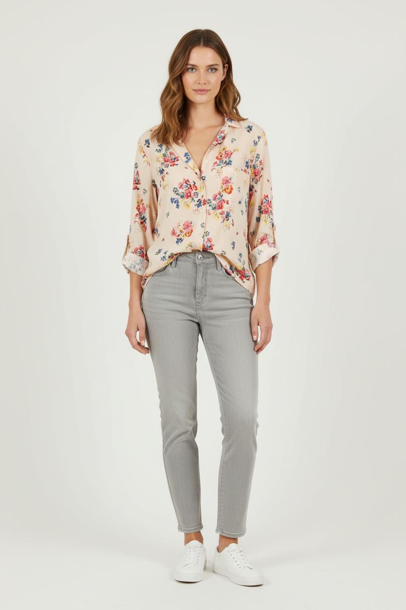 Chemise Fleurie Multicolore - Taille M/38 de la marque Sézane | PARAD71597 - Vendu par Paradigme - Image 1