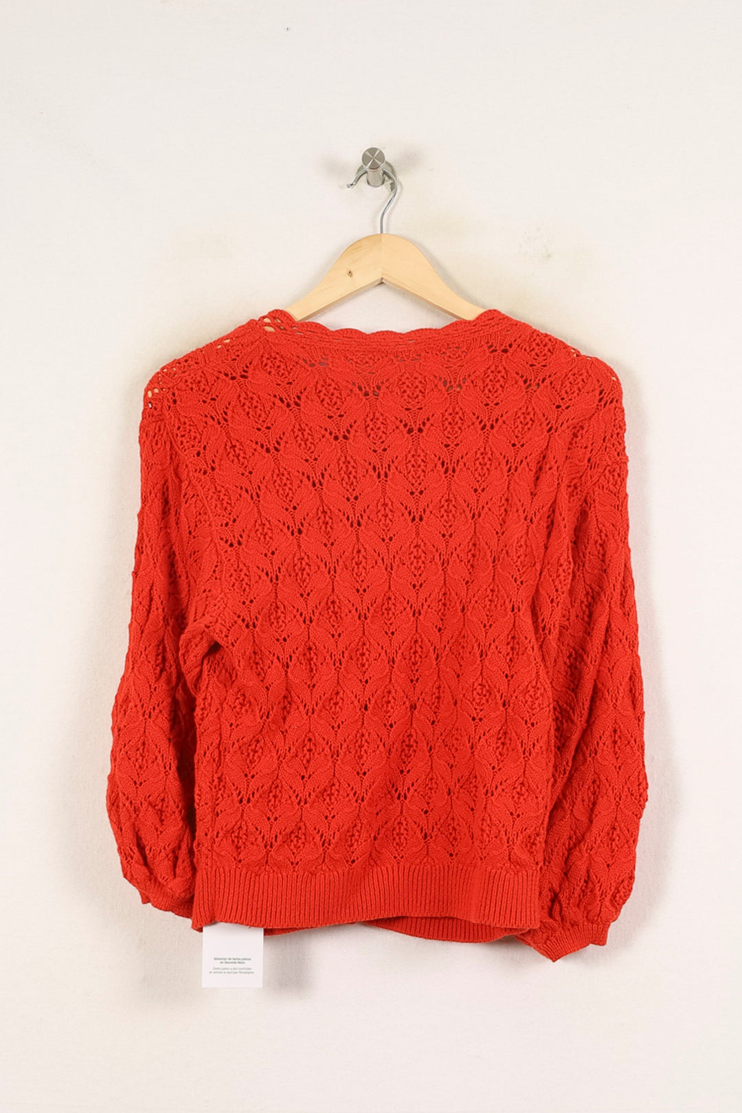 Cardigan Rouge - Taille S/36 de la marque Sézane | PARAD71610 - Vendu par Paradigme - Image 4