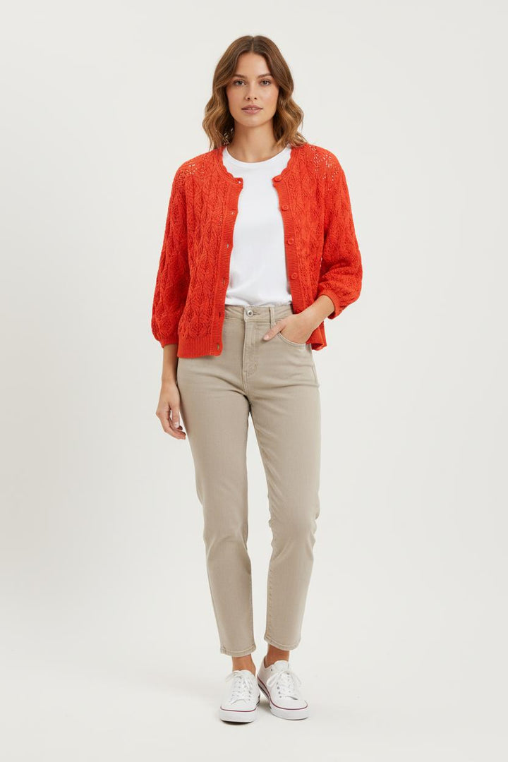 Cardigan Rouge - Taille S/36 de la marque Sézane | PARAD71610 - Vendu par Paradigme - Image 1
