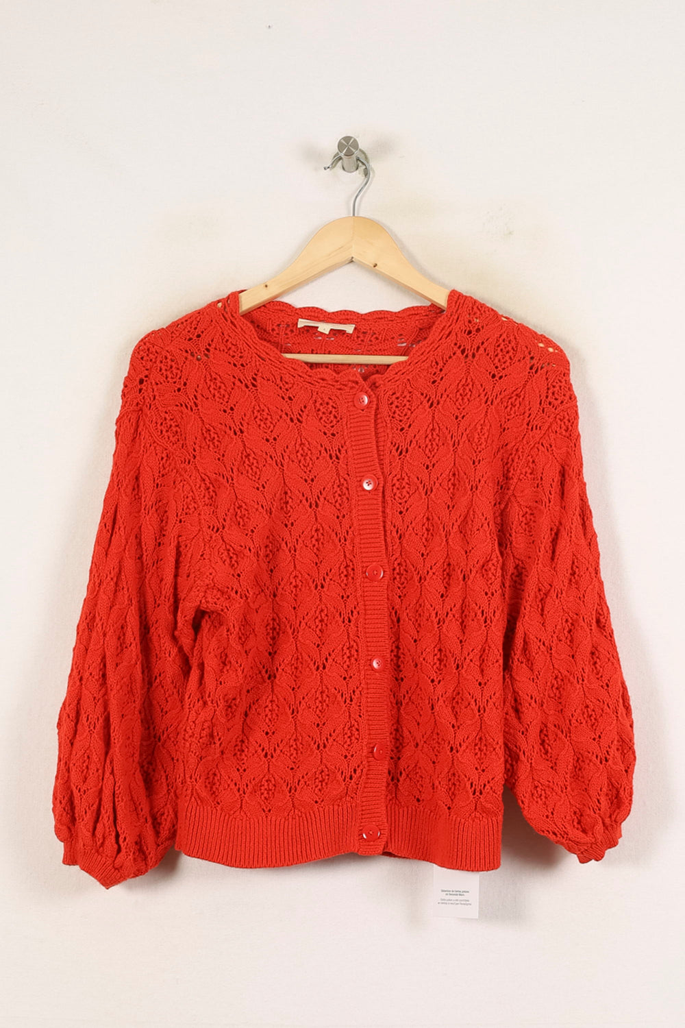 Cardigan Rouge - Taille S/36 de la marque Sézane | PARAD71610 - Vendu par Paradigme - Image 2
