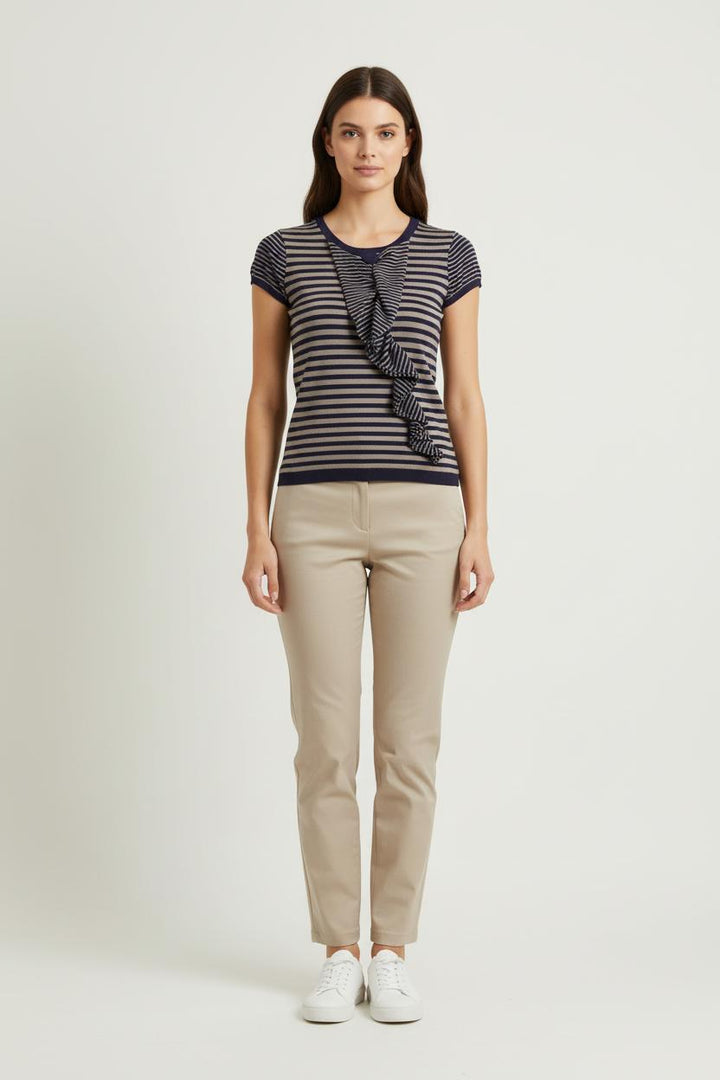 Pull Violet et Gris - Taille S/36 de la marque Liu Jo | PARAD71617 - Vendu par Paradigme - Image 1