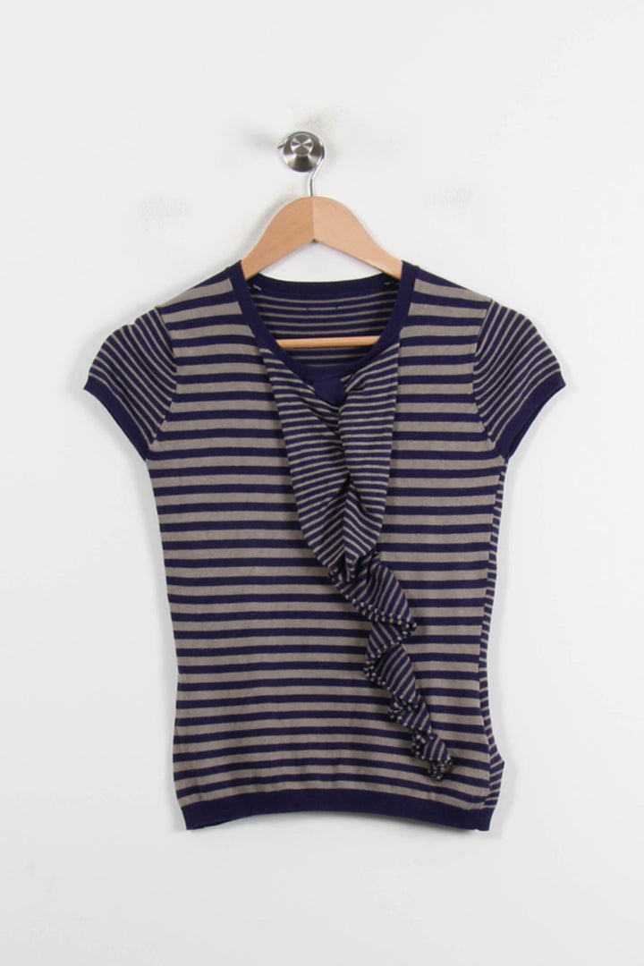Pull Violet et Gris - Taille S/36 de la marque Liu Jo | PARAD71617 - Vendu par Paradigme - Image 2