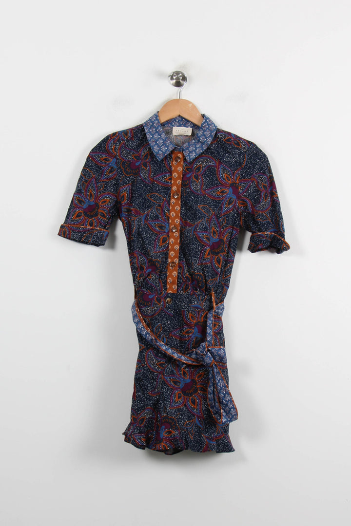 Robe Portefeuille Multicolore - Taille XS/34 de la marque Sézane | PARAD71618 - Vendu par Paradigme - Image 2