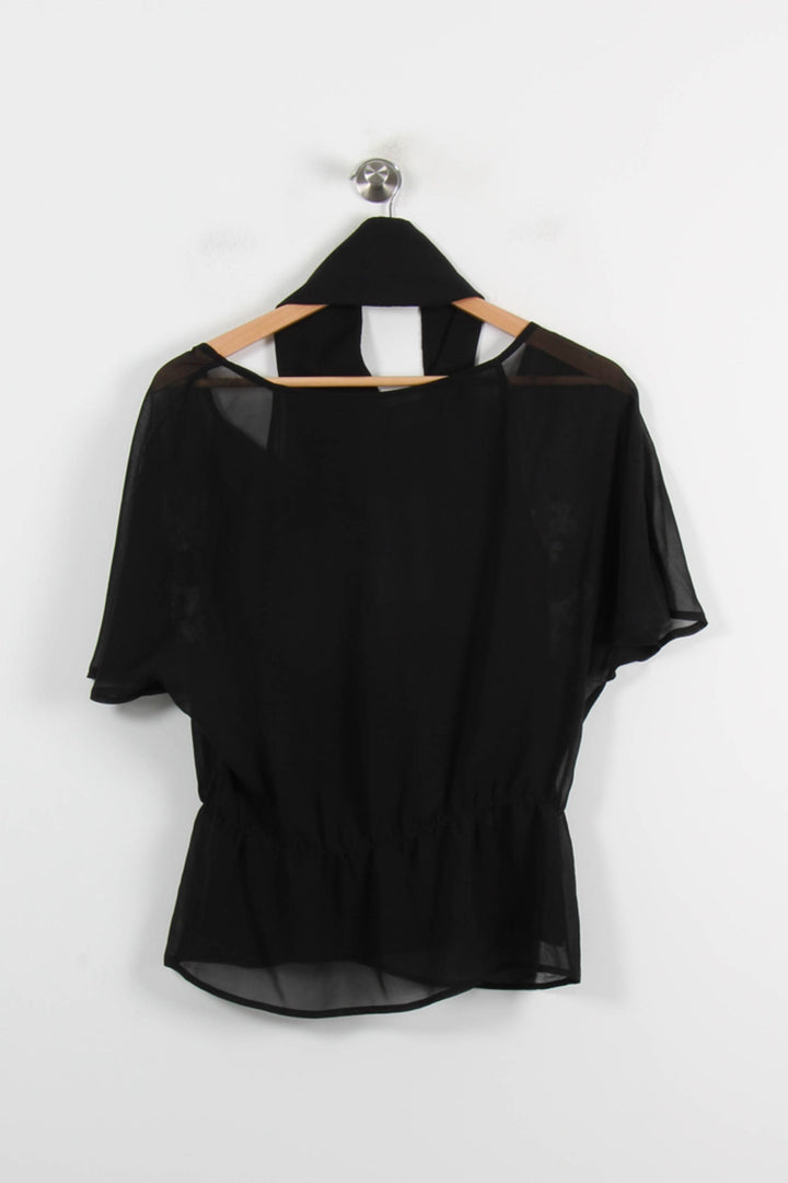 Blouse Noire et Rose - Taille S/36 de la marque Comptoir des Cotonniers | PARAD71623 - Vendu par Paradigme - Image 4