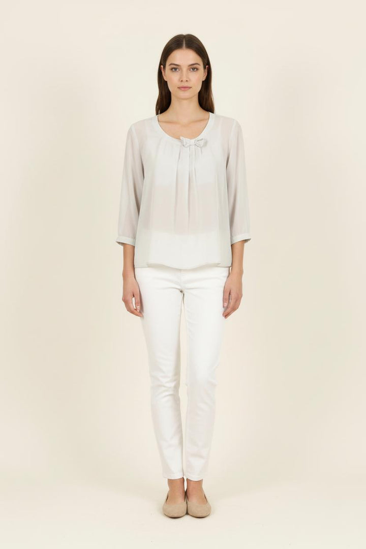 Blouse Grise - Taille S/36 de la marque Gerard Darel | PARAD71637 - Vendu par Paradigme - Image 1