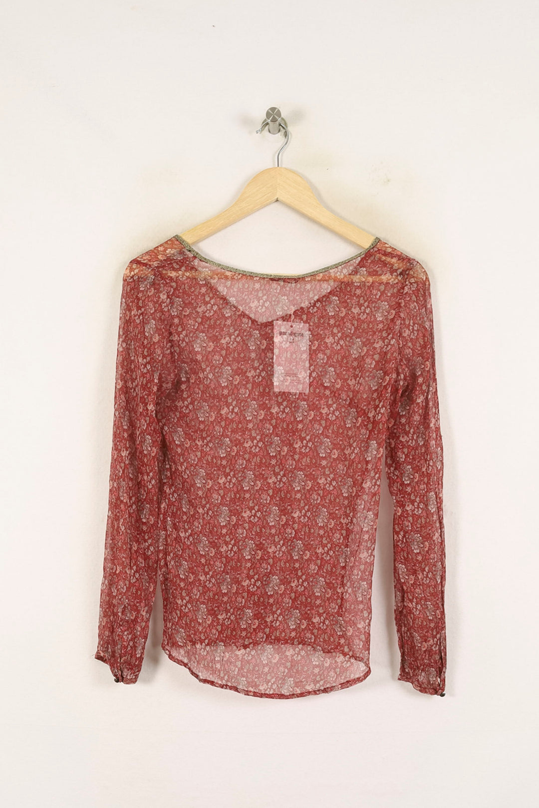 Blouse Bordeau - Taille S/36 de la marque IKKS | PARAD71647 - Vendu par Paradigme - Image 4