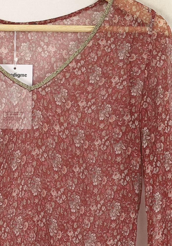 Blouse Bordeau - Taille S/36 de la marque IKKS | PARAD71647 - Vendu par Paradigme - Image 3