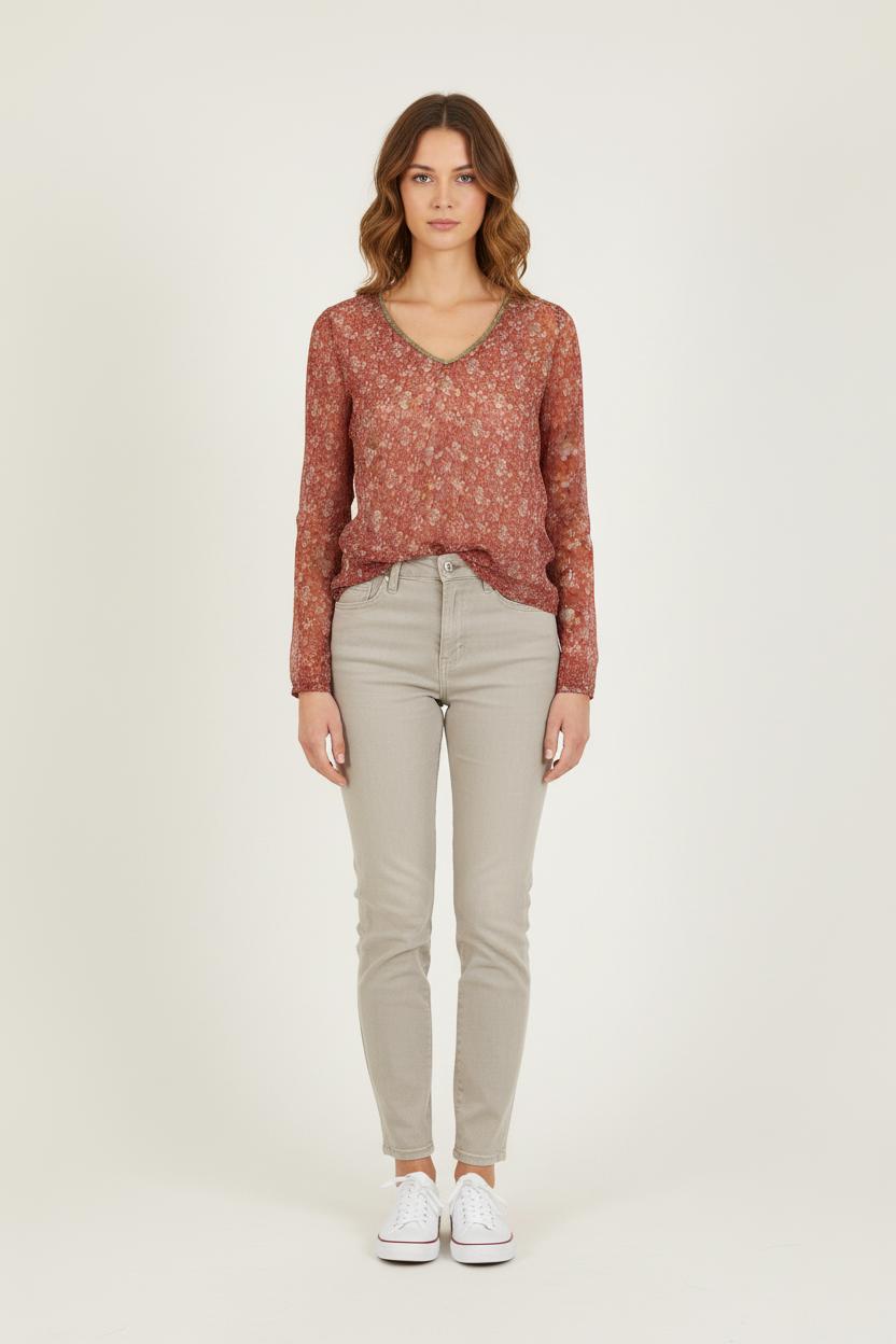 Blouse Bordeau - Taille S/36 de la marque IKKS | PARAD71647 - Vendu par Paradigme - Image 1