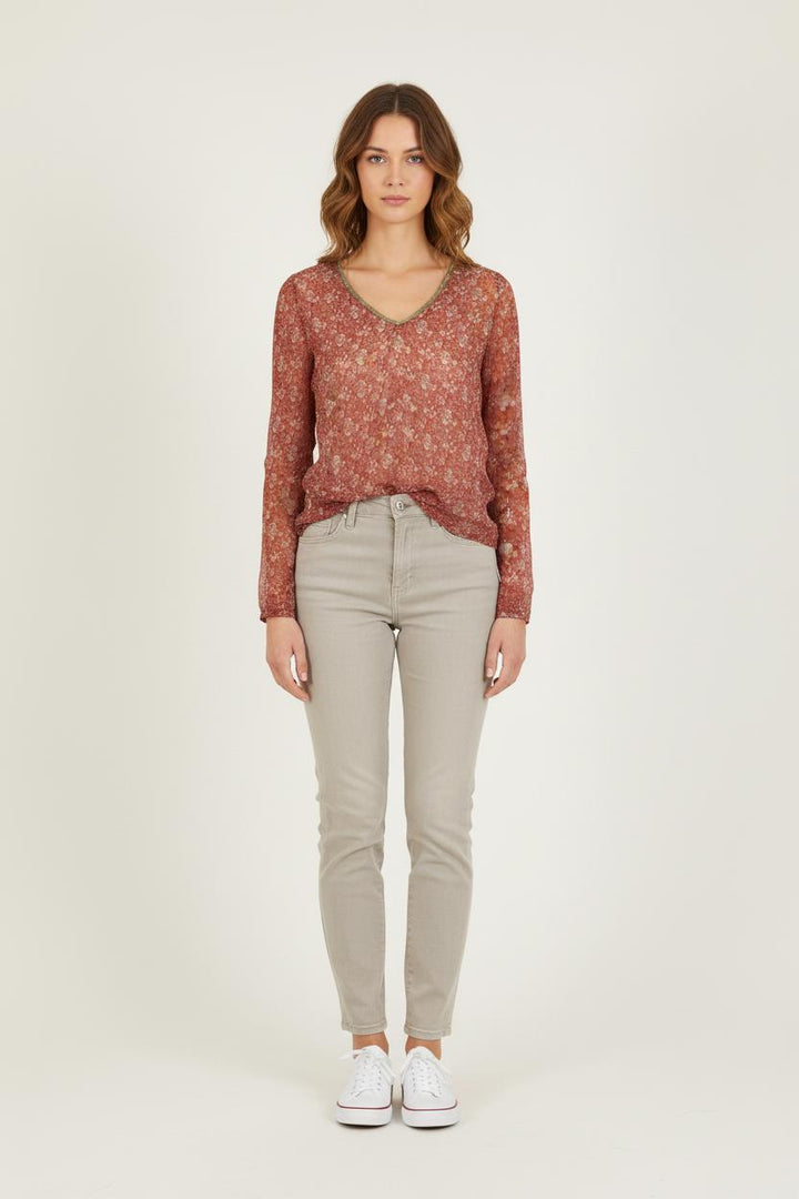 Blouse Bordeau - Taille S/36 de la marque IKKS | PARAD71647 - Vendu par Paradigme - Image 1