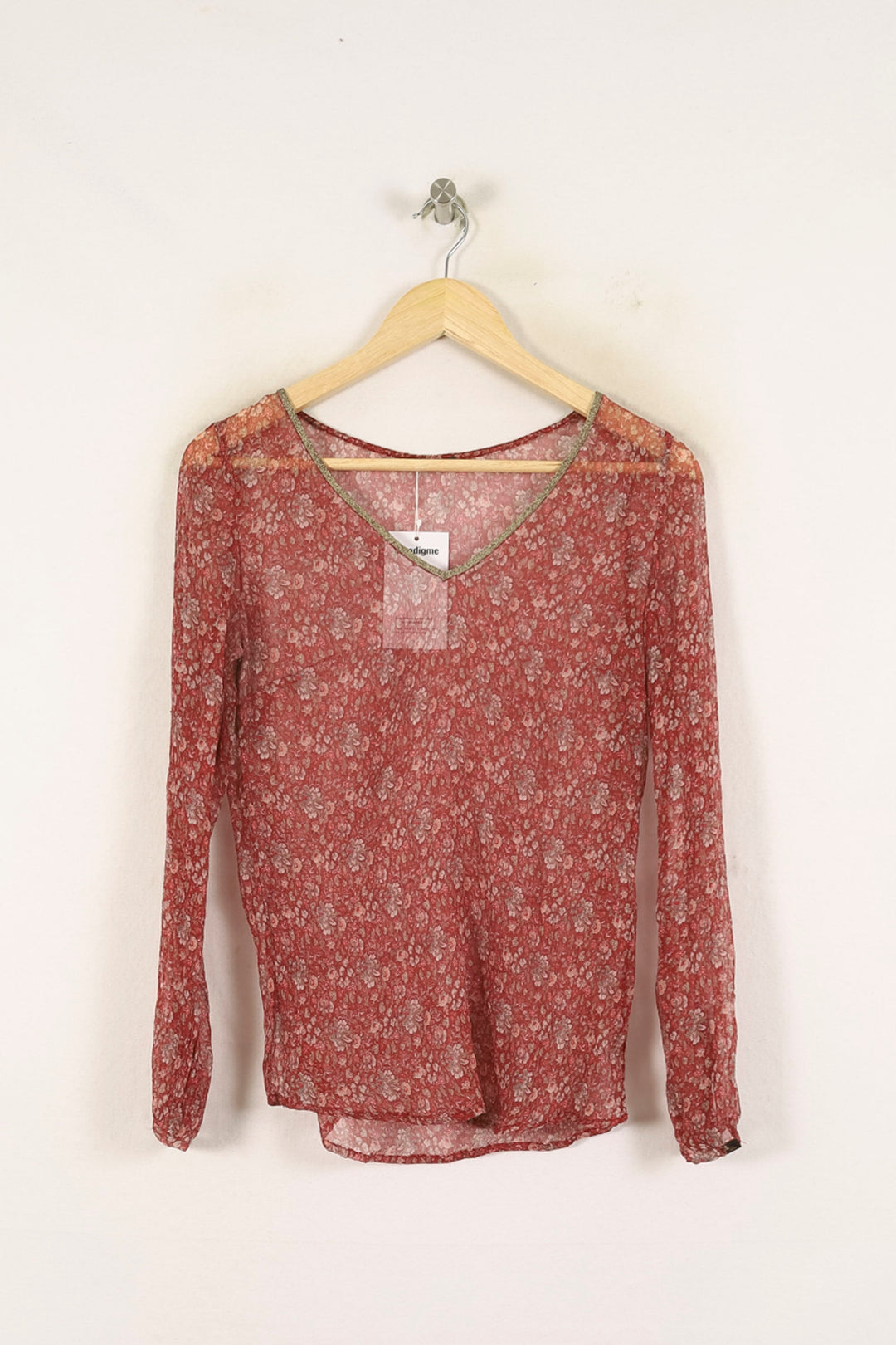 Blouse Bordeau - Taille S/36 de la marque IKKS | PARAD71647 - Vendu par Paradigme - Image 2