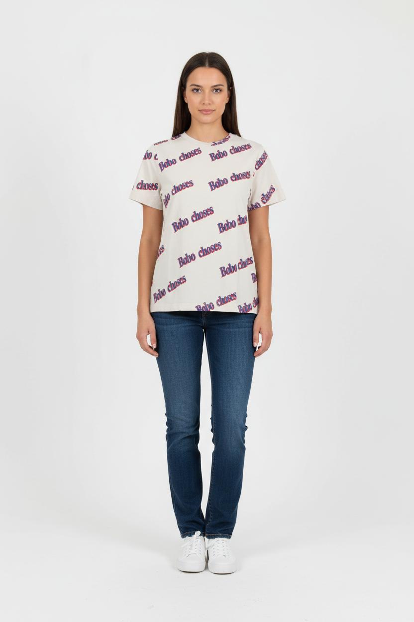 Tee-shirt Beige - Taille XS/34 de la marque Bobo Choses | PARAD71666 - Vendu par Paradigme - Image 1
