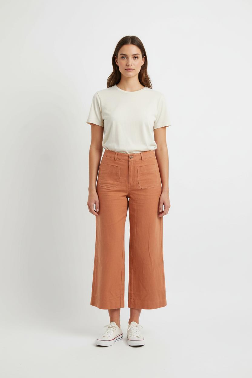 Pantalon Large Orange - Taille M/38 de la marque Grace & Mila | PARAD71668 - Vendu par Paradigme - Image 1