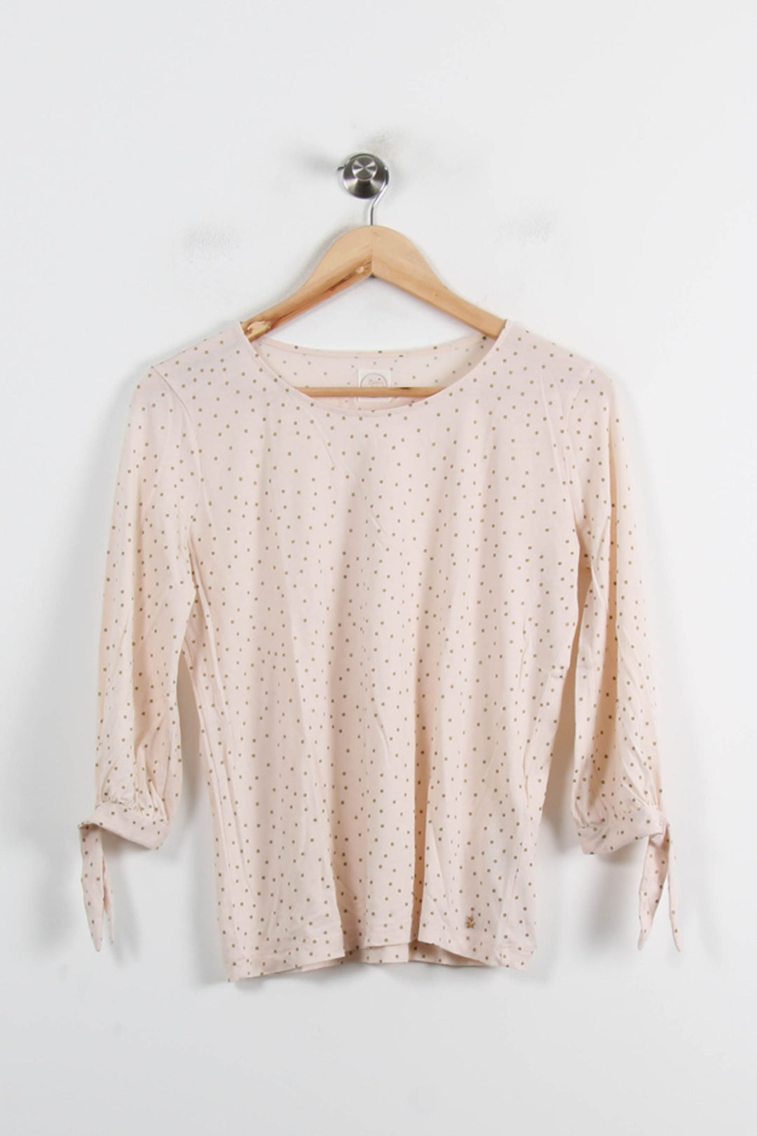Blouse Beige à Pois - Taille S/36 de la marque Des petits hauts | PARAD71669 - Vendu par Paradigme - Image 2