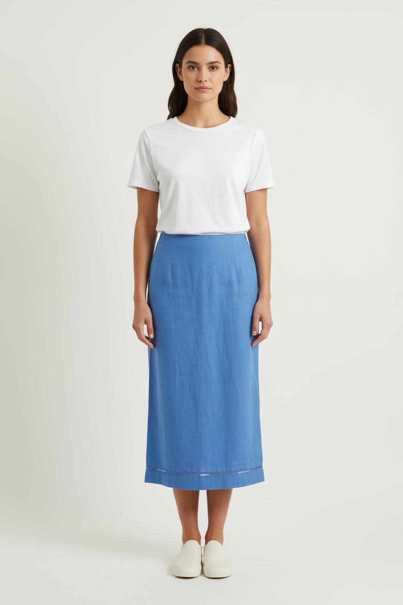 Jupe Longue Bleue - Taille M/38 de la marque Grace & Mila | PARAD71670 - Vendu par Paradigme - Image 1