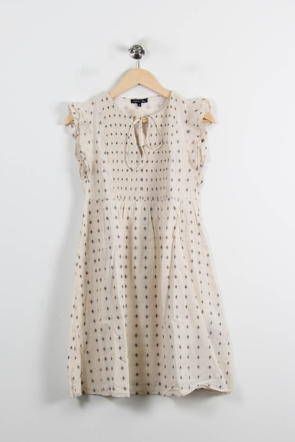 Robe Courte Écrue et Noire - Taille S/36 de la marque Soeur | PARAD71671 - Vendu par Paradigme - Image 2