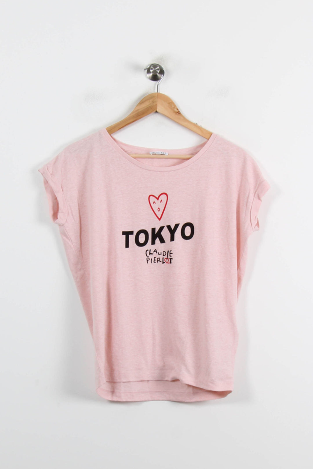 T-shirt Rose - Taille S/36 de la marque Claudie Pierlot | PARAD71673 - Vendu par Paradigme - Image 2