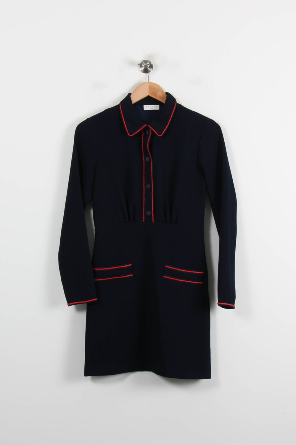 Robe Chemise Bleue - Taille S/36 de la marque Sandro | PARAD71681 - Vendu par Paradigme - Image 2