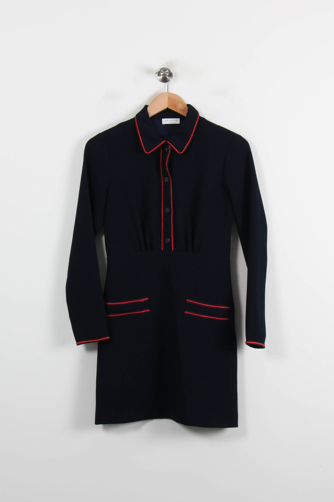 Robe Chemise Bleue - Taille S/36 de la marque Sandro | PARAD71681 - Vendu par Paradigme - Image 2
