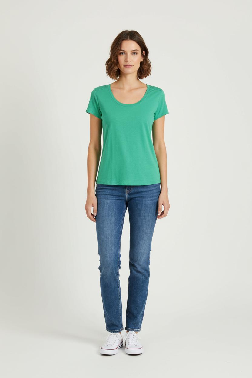 Tee-shirt Vert - Taille XS/34 de la marque Comptoir des Cotonniers | PARAD71684 - Vendu par Paradigme - Image 1