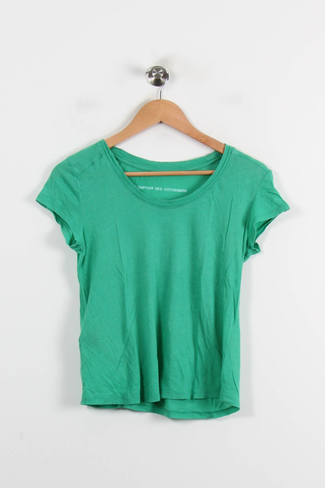 Tee-shirt Vert - Taille XS/34 de la marque Comptoir des Cotonniers | PARAD71684 - Vendu par Paradigme - Image 2