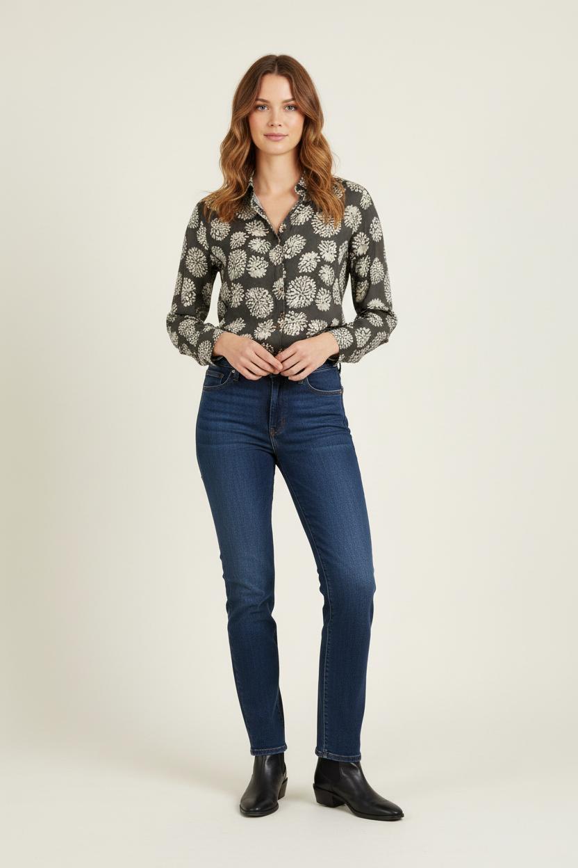 Chemise Noire et Blanche - Taille M/38 de la marque Diega | PARAD71686 - Vendu par Paradigme - Image 1
