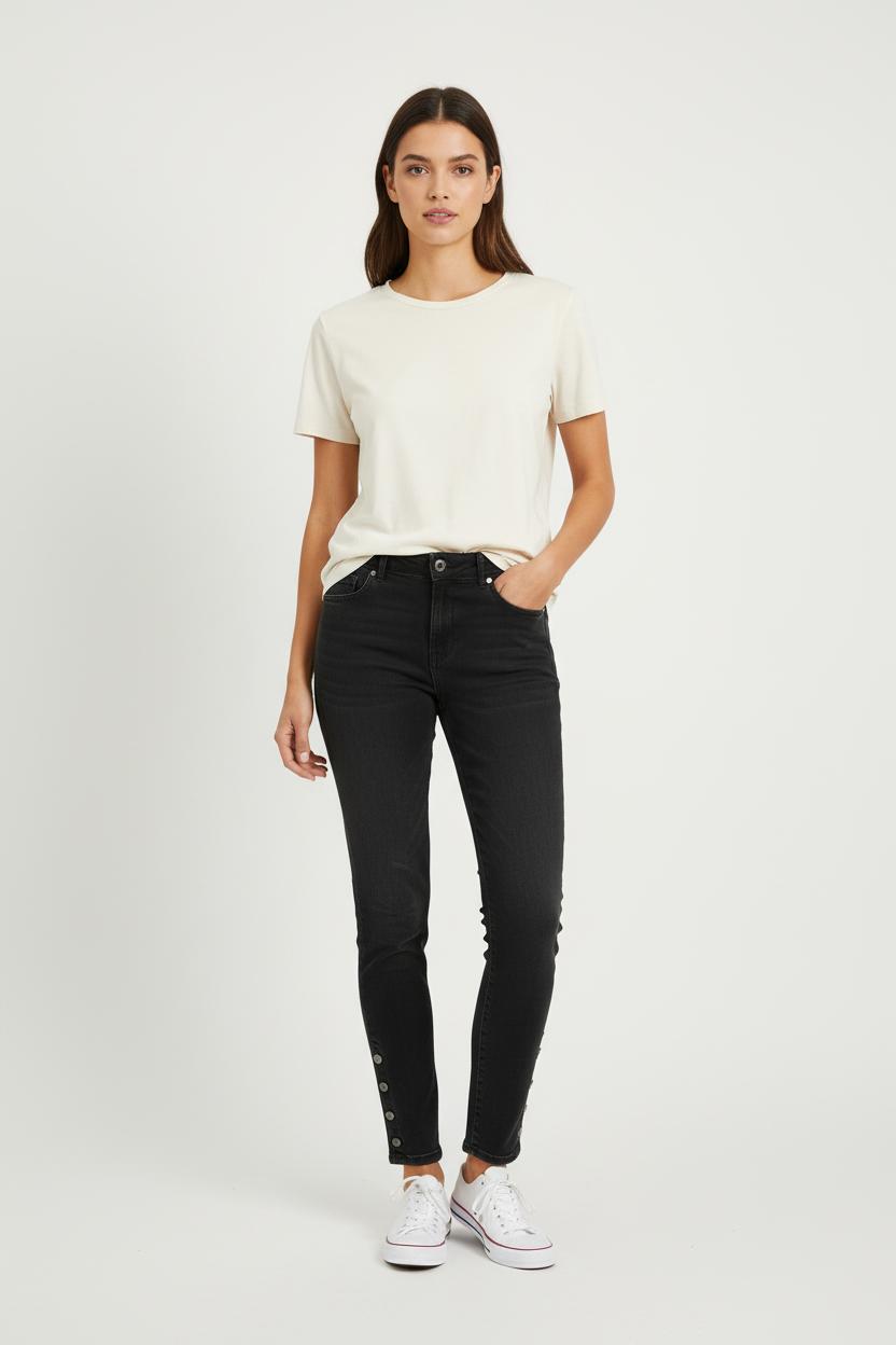 Jean Skinny Noir - Taille L/40 de la marque ZAPA | PARAD71711 - Vendu par Paradigme - Image 1
