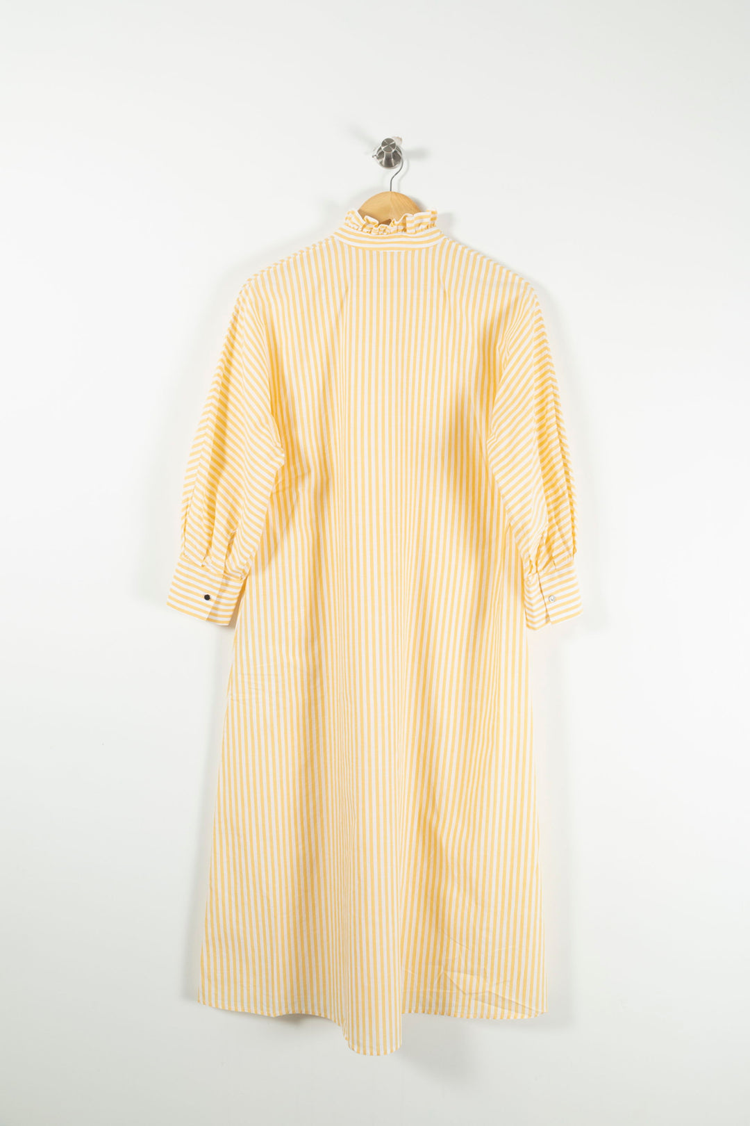 Robe Chemise Jaune et Blanche - Taille S/36 de la marque Claudie Pierlot | PARAD71721 - Vendu par Paradigme - Image 4