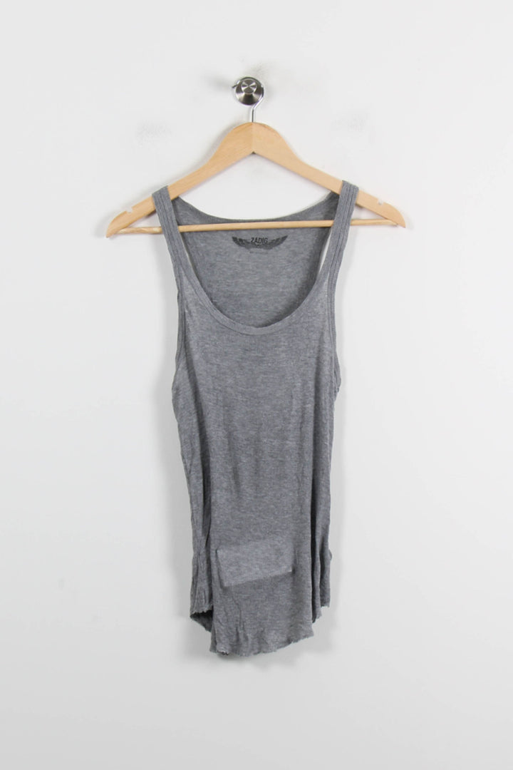 Débardeur Gris - Taille M/38 de la marque Zadig&Voltaire | PARAD71826 - Vendu par Paradigme - Image 2