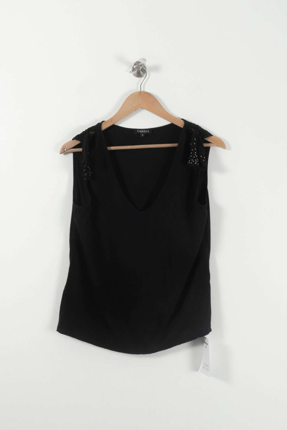 Débardeur Noir - Taille XS/34 de la marque Caroll | PARAD71835 - Vendu par Paradigme - Image 2