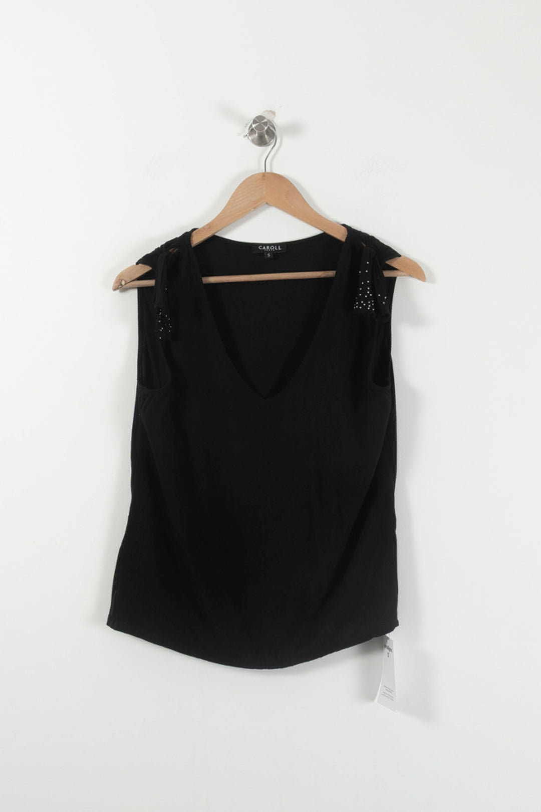 Débardeur Noir - Taille XS/34 de la marque Caroll | PARAD71835 - Vendu par Paradigme - Image 2