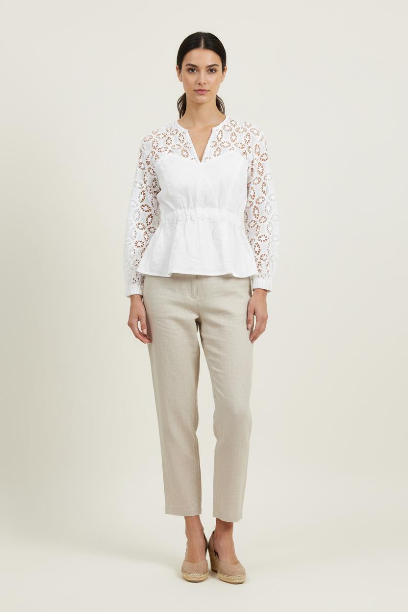 Blouse Blanche - Taille S/36 de la marque Sandro | PARAD71836 - Vendu par Paradigme - Image 1