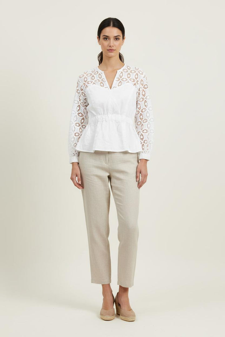 Blouse Blanche - Taille S/36 de la marque Sandro | PARAD71836 - Vendu par Paradigme - Image 1